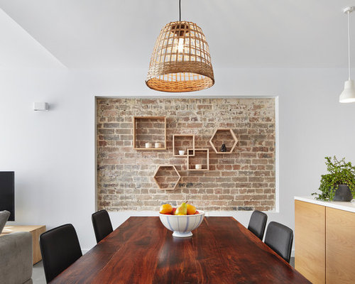Best Floating Shelves On Brick Wall Design Ideas & Remodel Pictures from Houzz