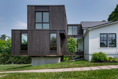 Contemporary exterior home idea in Boston