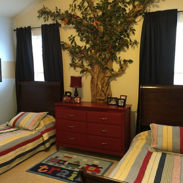 Train themed boy's room