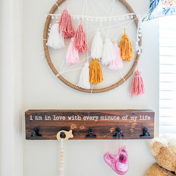Bohemian chic Baby girl’s nursery