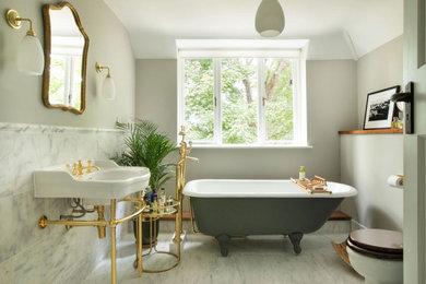 Design ideas for a victorian bathroom in Sussex.
