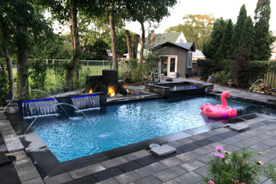 Inspiration for a timeless pool remodel in Toronto