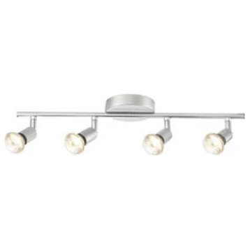 Globe Electric  Payton Collection 4 Light Painted Silver Track Bar Light