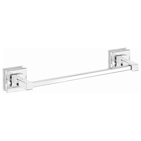 Secret Bath Alexa Towel Bar, Silver Swarovski Crystals, 21.3"