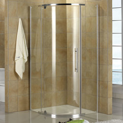 36" X 36" JACKSON CORNER SHOWER ENCLOSURE - Shower Stalls And Kits