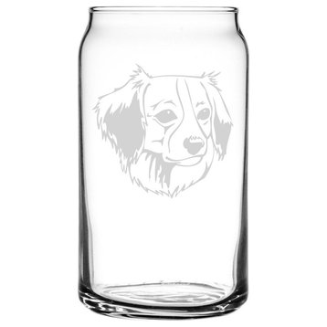 Kooikerhondje Dog Themed Etched All Purpose 16oz. Libbey Can Glass