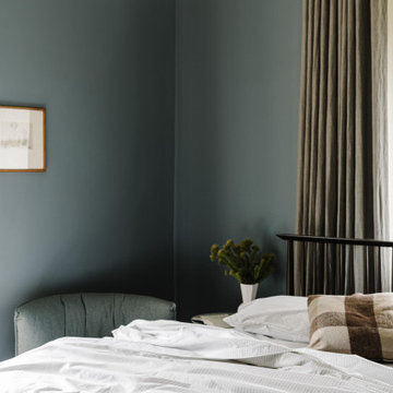 Percale Bedding in Ash Ticking Stripe