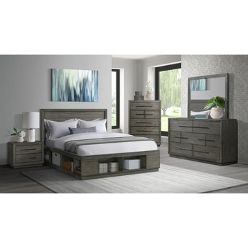Picket House Furnishings Hollis Queen Storage Bed with Cubbies