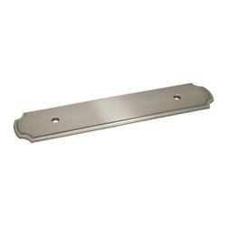 Cosmas - Cabinet Pull Back Plate, Satin Nickel, Set of 10 - Cabinet And Drawer Hardware