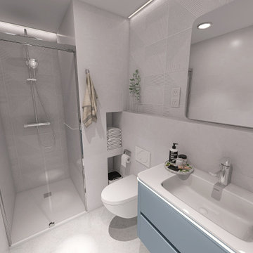 Baño pequeño - Diseño 3D