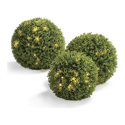Boxwood Greenery Balls - Artificial Plants And Trees
