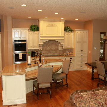 Paint Kitchen with Custom Island