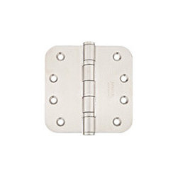 Emtek 4" x 4" with 5/8" Radius Corners Heavy Duty Door Hinge - Stainless Steel - Hinges