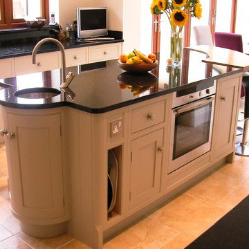 Traditional Hand Painted White Framed Kitchen