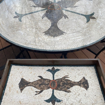 Tabletop Fish Point Mosaic – Unique Designs for Every Space