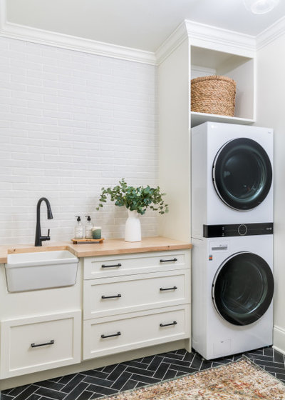 Transitional Laundry Room by Bradford Custom Homes & Remodeling