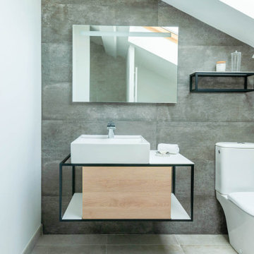 Salle de bains sous les combles