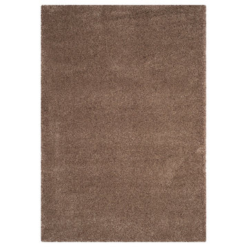 Safavieh Santa Monica Shag Collection SGN725 Rug, Taupe, 5'3" X 7'6"