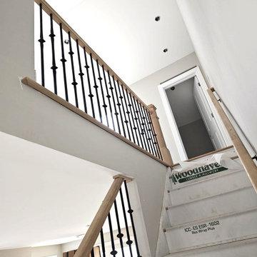 Metal Knuckle and Wood Railing