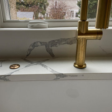 Beautiful vein continuity on countertops