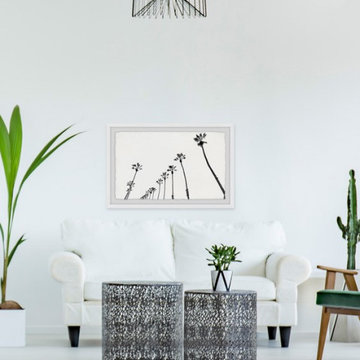 "Bunch of Palm Trees" Framed Painting Print