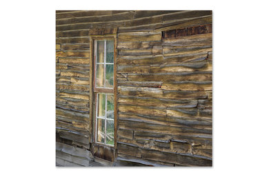 Rustic Wall Art Print "Window To The Past" 12x12