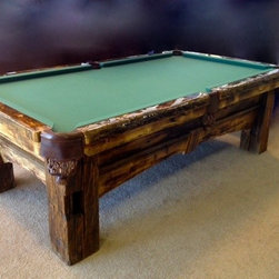 Reclaimed Rustic Pool Table - Game Tables