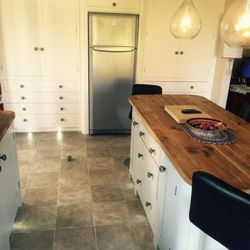 Handmade Bespoke Painted Traditional Kitchen with Island Unit