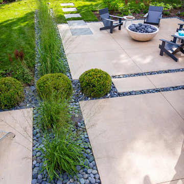 Mid-Century Vibe Concrete Patio - Bayside