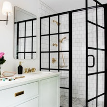 shower doors (pantry doors?)