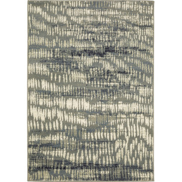 Oriental Weavers Sphinx Seneca Se06A Contemporary Rug, Grey/ Beige, 7'10"x10'0"