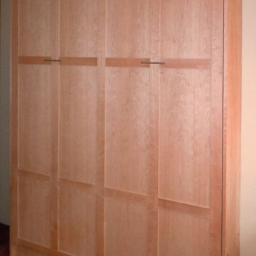 Cherry Wood Murphy Bed with Natural Finish
