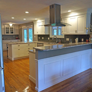 Frosty White beaded inset kitchen in Milford