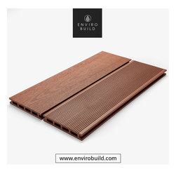 Rosewood colour Hyperion Composite Decking - Deck Tiles And Planks