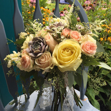 Summer succulents & sunshine bouquet