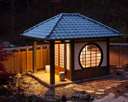 Asian Garage and Shed Design Ideas, Pictures, Remodel &amp; Decor