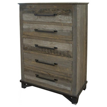 Crafters and Weavers Greenview Loft 5 Drawer Chest / Highboy Dresser