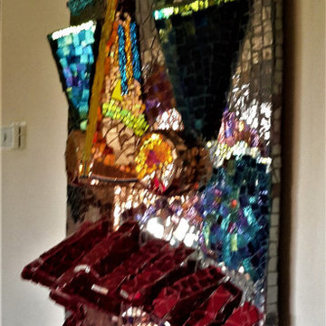 THE AFRICAN MASK MOSAIC SCULPTURE