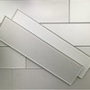 Forever Eternal White Matte 3 in. x 12 in. Glass Subway Wall Tile