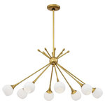 George Kovacs - George Kovacs Pontil Eight Light Island Pendant P1808-248 - Eight Light Island Pendant from Pontil collection in Honey Gold finish. Number of Bulbs 8. Max Wattage 60.00. No bulbs included. No UL Availability at this time.