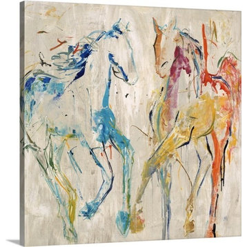 "Horse Dance" Canvas Art, 30"x30"x1.25"
