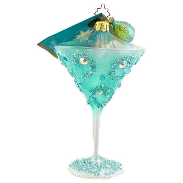 Christopher Radko Merry Mixers Glass Ornament Drink Celebration 1012840 Olive