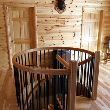 Traditional Home Steel Spiral Staircase