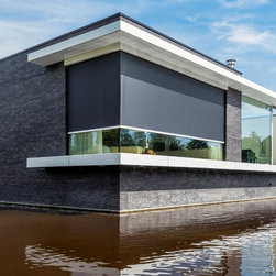 Panovista sun protection for corner windows of home - Exterior Shutters
