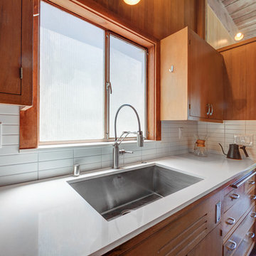 Midcentury Modern Kitchen w/ Undermount Sink