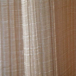 Wavy Sheer Drapery Fabric in Blush - Drapery Fabric