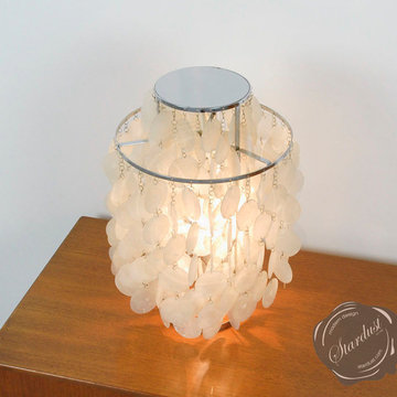 Interior Design Idea with Capiz-Shell Panton Fun Table Lamp