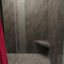 Dark wall light floor