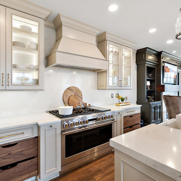 Showplace EVO Savannah Kitchen, in Accessible Beige with Walnut Glaze