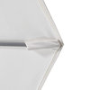 9' Patio Umbrella Silver Pole Fiberglass Rib Pulley Lift Sunbrella, Granite